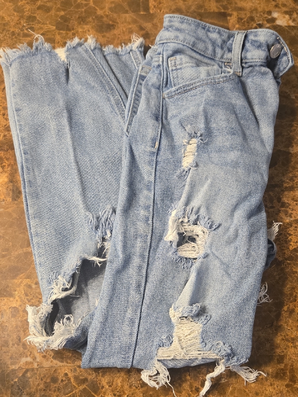 Cello Light Blue Distressed Ripped Jeans